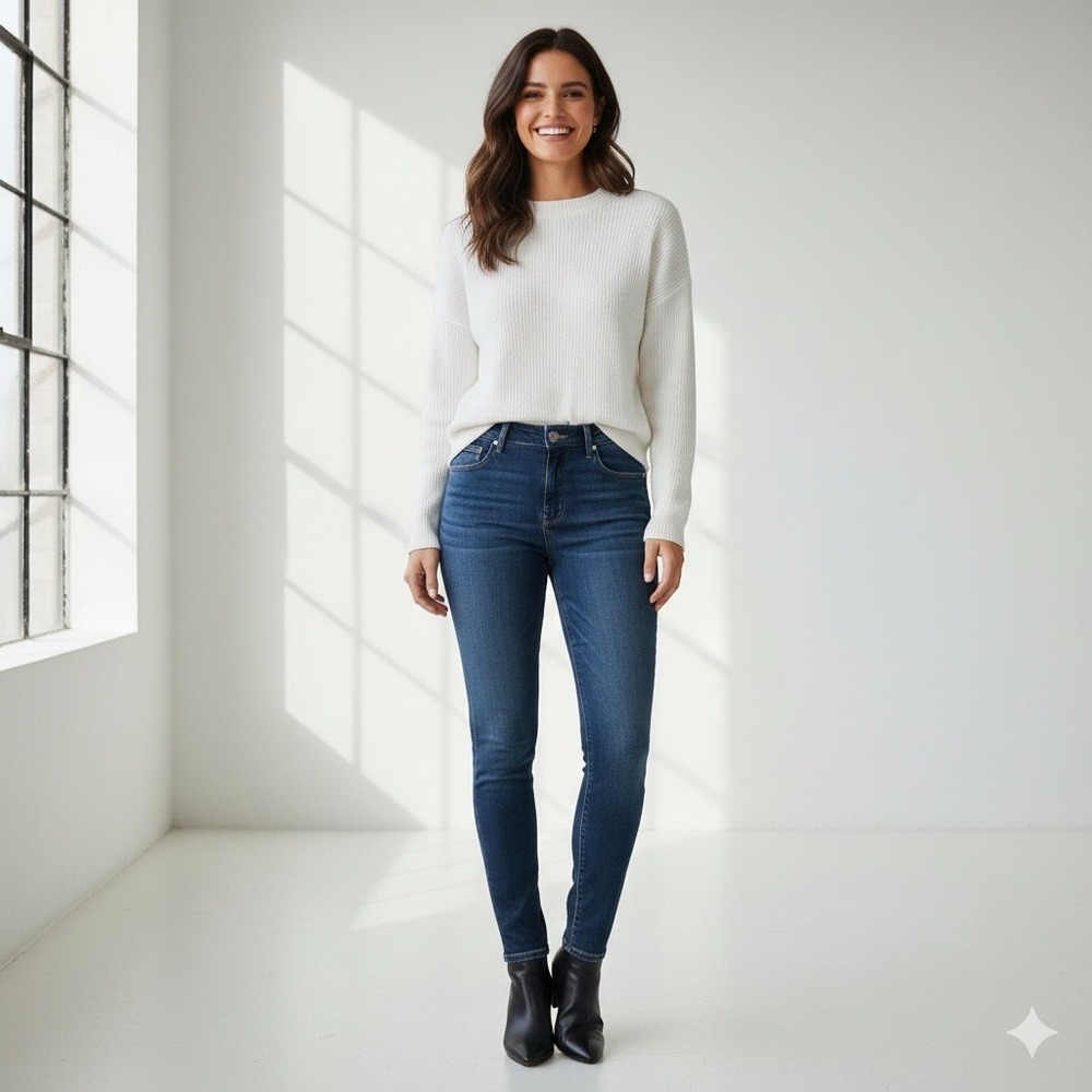 Good American Jeans‎ 4 27 Good Legs Skinny High Rise Dark Wash Stretch